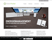 Tablet Screenshot of greenpocket.de